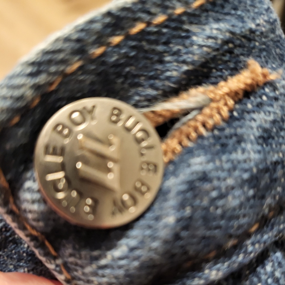 VTG Mens Bugle Boy Blue Jean Cargo Shorts Relaxed Fit - Picture 6 of 7